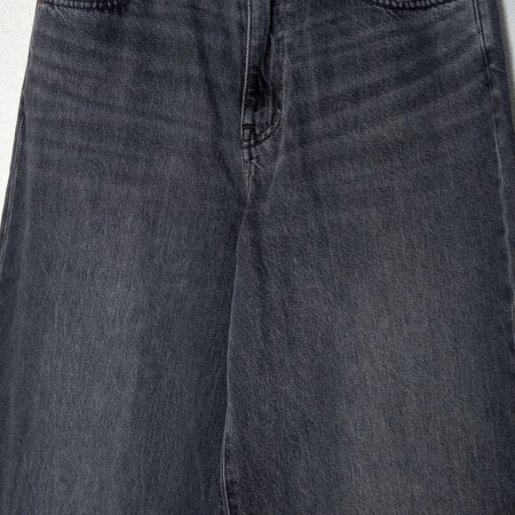 Madewell Women’s Super-Wide Leg Jeans Washed Black Long Rise Minimalist 30" - Picture 5 of 12